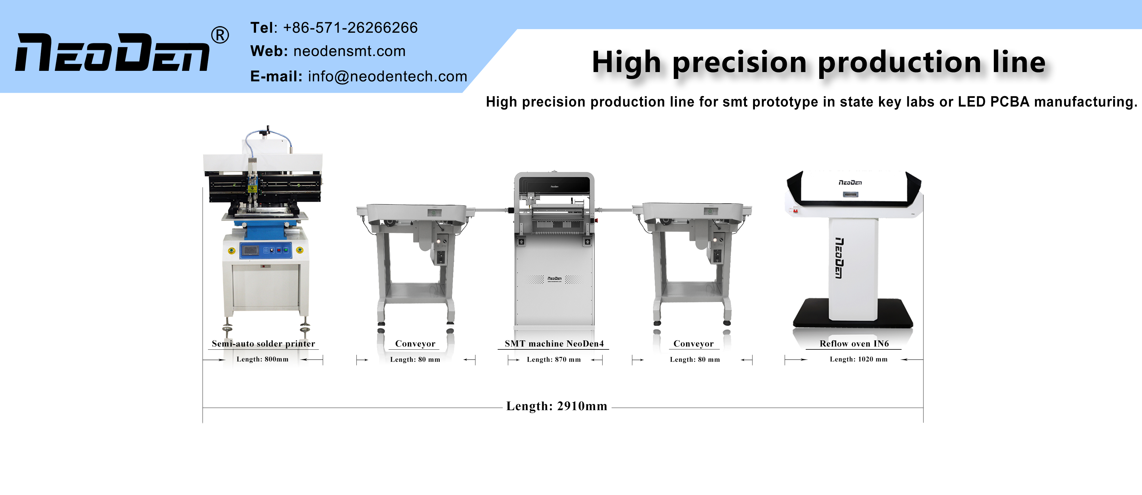 High precision production line
