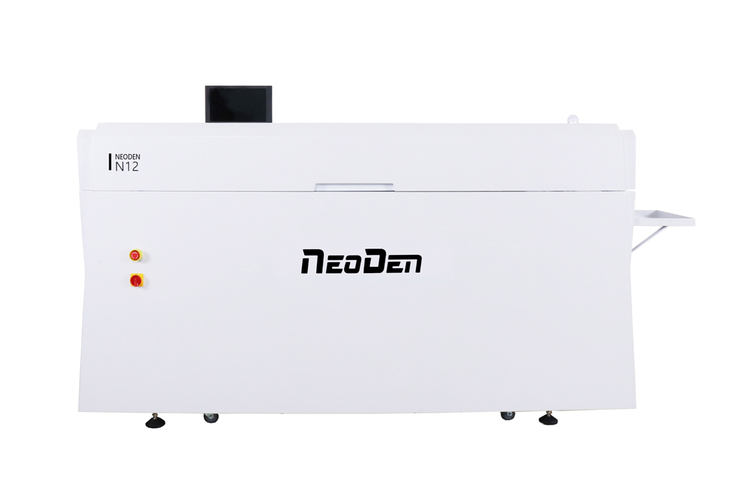 Ketuhar aliran semula NeoDen dengan 12 bilik pemanasan, kilang China
