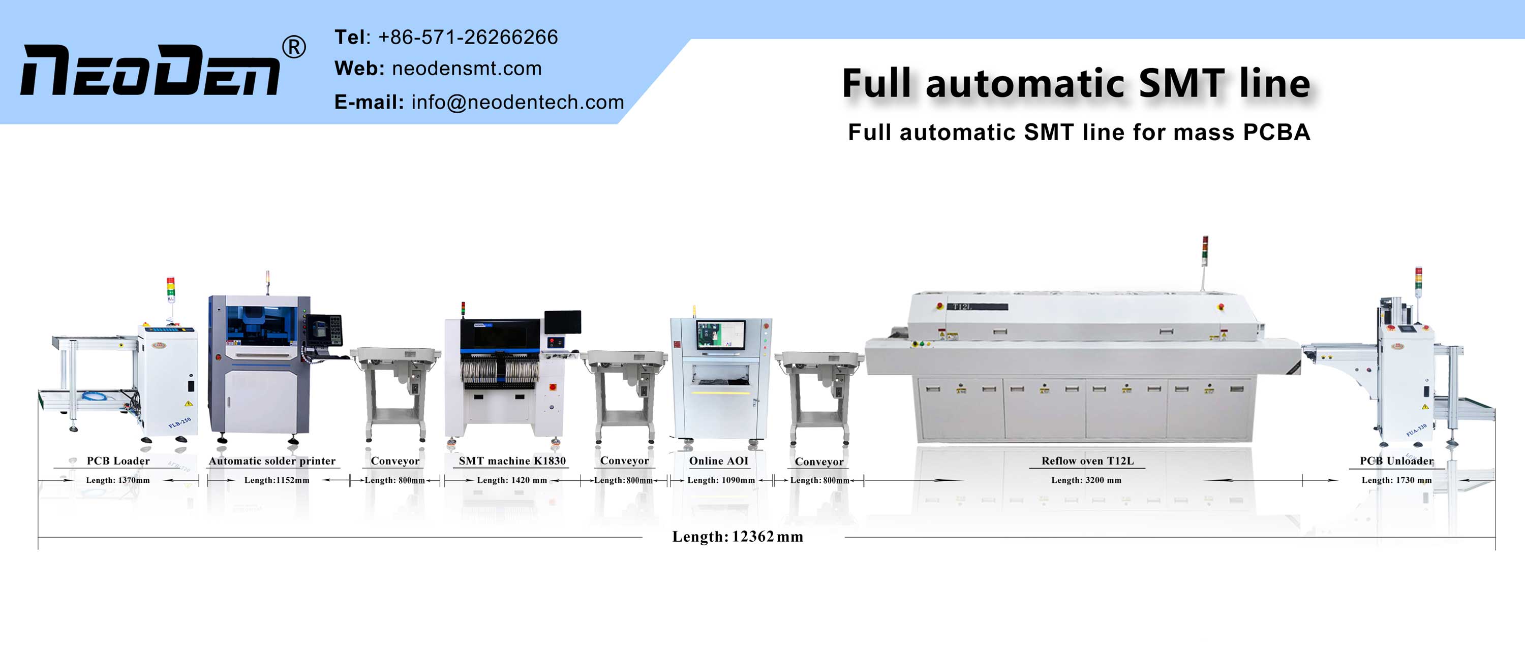 SMT pick and place machine with 8 nozzles, high speed SMT machine.