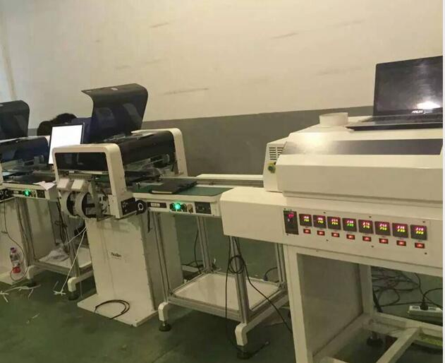 SMT production line with reflow oven